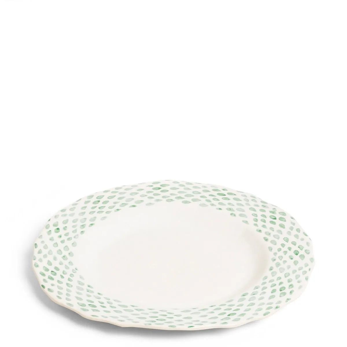 Dot Dinner Plate Green>Daylesford Organic New