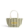 Fresh Stripe Mini Bag Green>Daylesford Organic Outlet