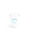 Light Blue Heart Glass>Daylesford Organic Fashion