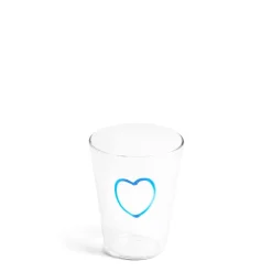 Light Blue Heart Glass>Daylesford Organic Fashion