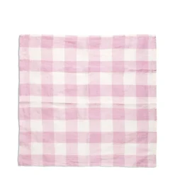 Lilac and White Check Napkin>Daylesford Organic New
