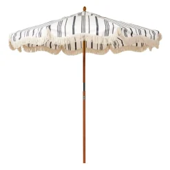Market Umbrella Black Stripe>Daylesford Organic Outlet