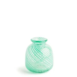 Miro Green Spiral Stripe Vase>Daylesford Organic Outlet