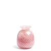 Miro Pink Spiral Stripe Vase>Daylesford Organic Clearance