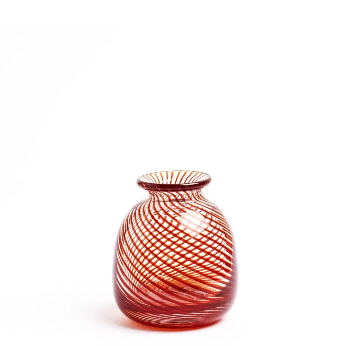 Miro Red Spiral Stripe Vase>Daylesford Organic Cheap