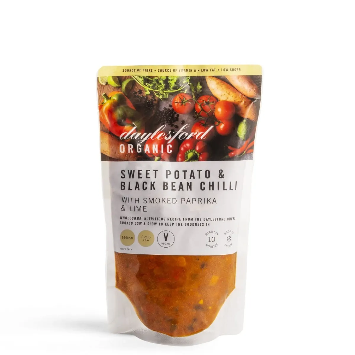 NEW: Organic Sweet Potato & Black Bean Chilli>Daylesford Organic Best