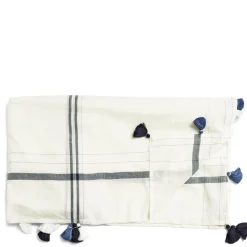 Nila Margin Tablecloth Blue>Daylesford Organic Shop
