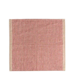 Portobello Gingham Napkin Red>Daylesford Organic Flash Sale
