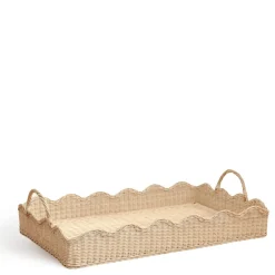 Scalloped Tray Rattan>Daylesford Organic Cheap