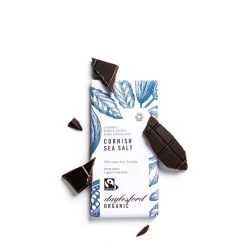 Single Origin Dark Chocolate Cornish Sea Salt Bar>Daylesford Organic Store