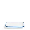 White & Blue Enamel Rectangle Dish Small>Daylesford Organic Flash Sale