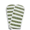 White & Green Stripe Double Oven Glove>Daylesford Organic Cheap