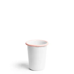 White & Pink Small Enamel Tumbler>Daylesford Organic Fashion