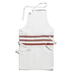 White & Red Stripe Apron>Daylesford Organic Online