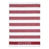 White & Red Stripe Tea Towel>Daylesford Organic Store